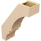 Ekena Millwork 5-inch W x 14-inch D x 18-inch H Balboa Rough Cedar Woodgrain TimberThane Knee Brace, Primed BRCUR05X14X18BOARCPR - alternate 3
